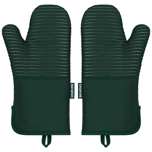 Verified Heat Resistant 500°F Kitchen Oven Mitts 2 2 Count Sophisticated