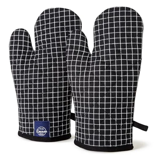 Contemporary Oven Mitts Heat Resistant Kitchen Gloves 2 count Dependable