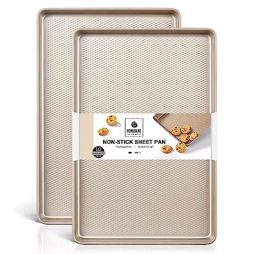 Healthy 2 Pack Half Sheet Cookie Sheets for Baking 2 Count Carefully Designed