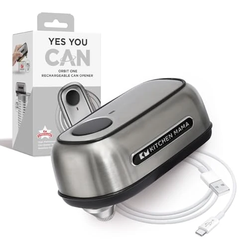 Environmentally Friendly Orbit One Stainless Steel Rechargeable Electric Can Opener Versatile