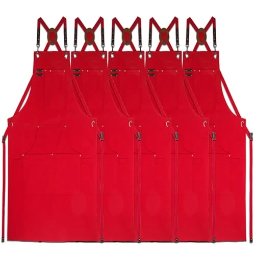 Professional 5 Pack Kitchen Apron Refined