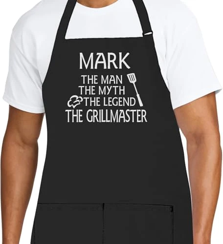 Relaxed Personalized Chef Apron for Men Safe