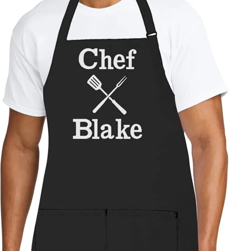 Fashionable Personalized Chef Apron for Men Pure