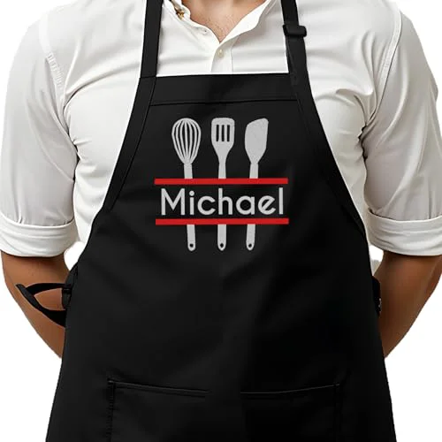 Stylish Personalized Chef Apron for Men Modern