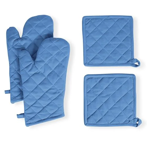 Fashionable Pot Holders and Oven Mitts Sets for Kitchen Heat Resistant Elite