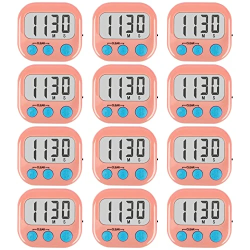 Trendy Digital Kitchen Timers for Cooking 12 Count Exclusive