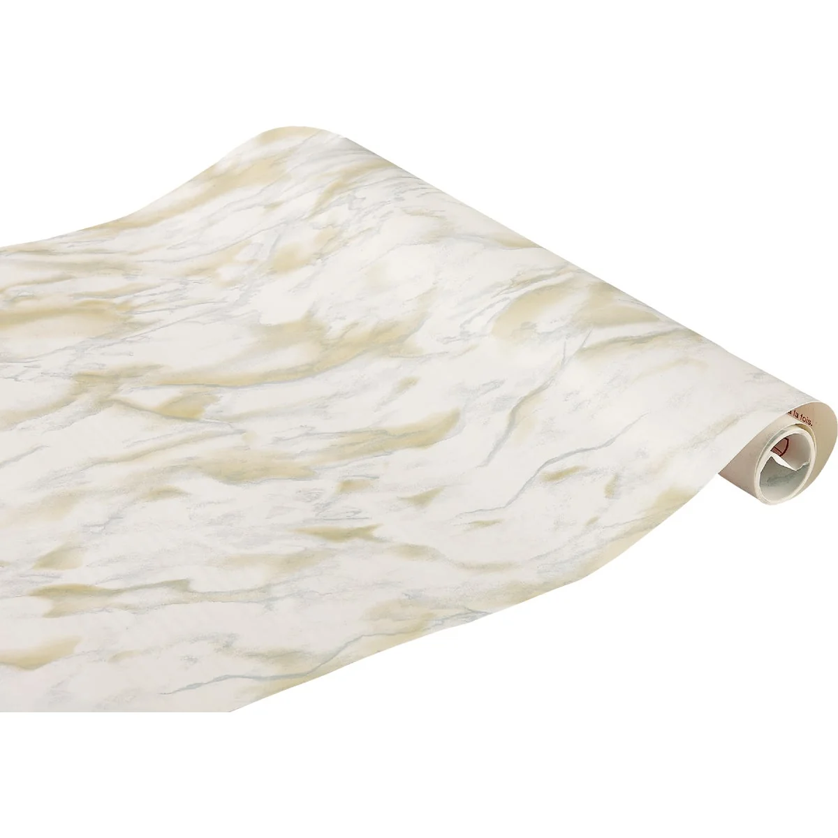 Responsible Con-Tact Creative Covering 18 In. x 9 Ft. White Marble Self-Adhesive Shelf Liner Original