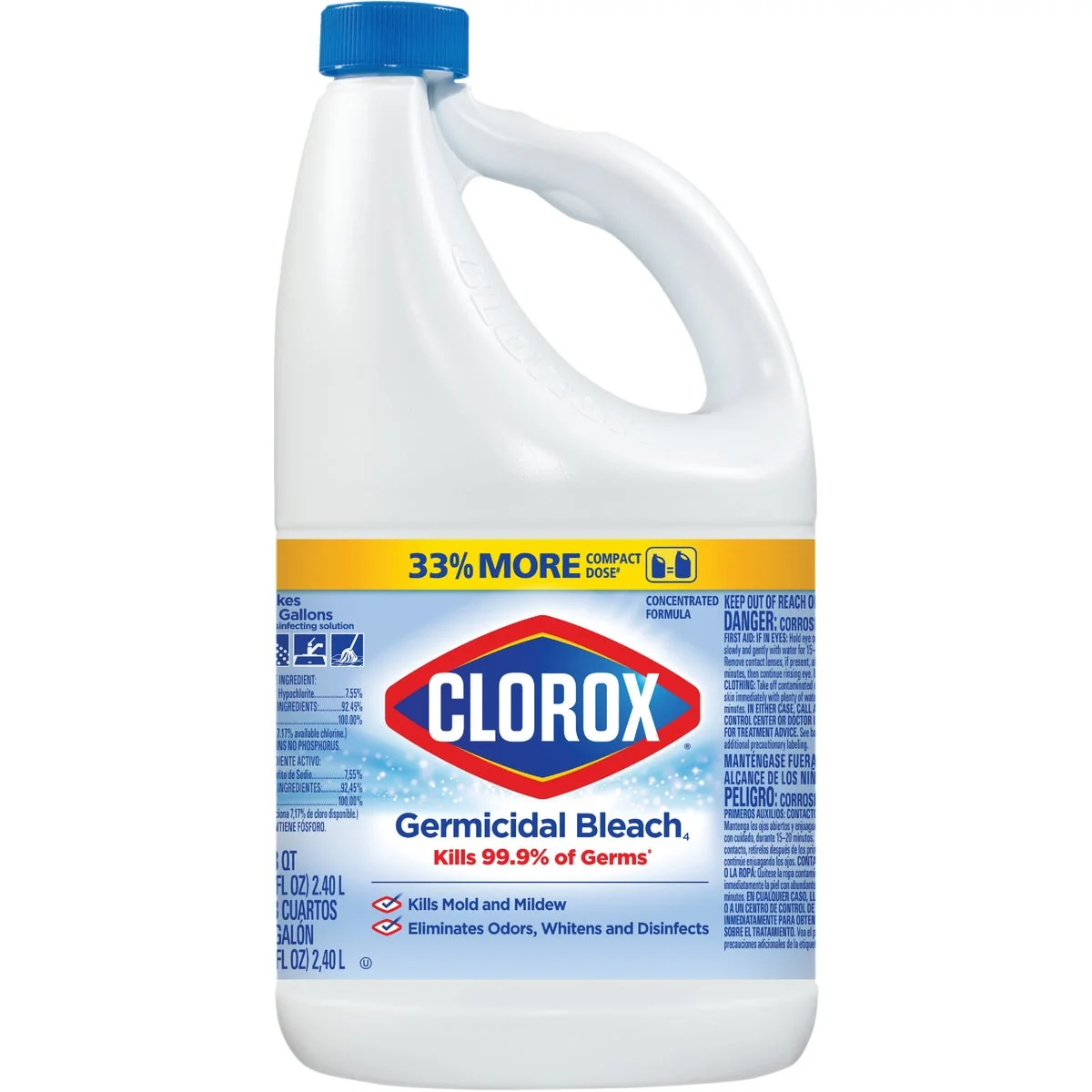 Practical Clorox 81 Oz. Concentrated Germicidal Bleach Organic