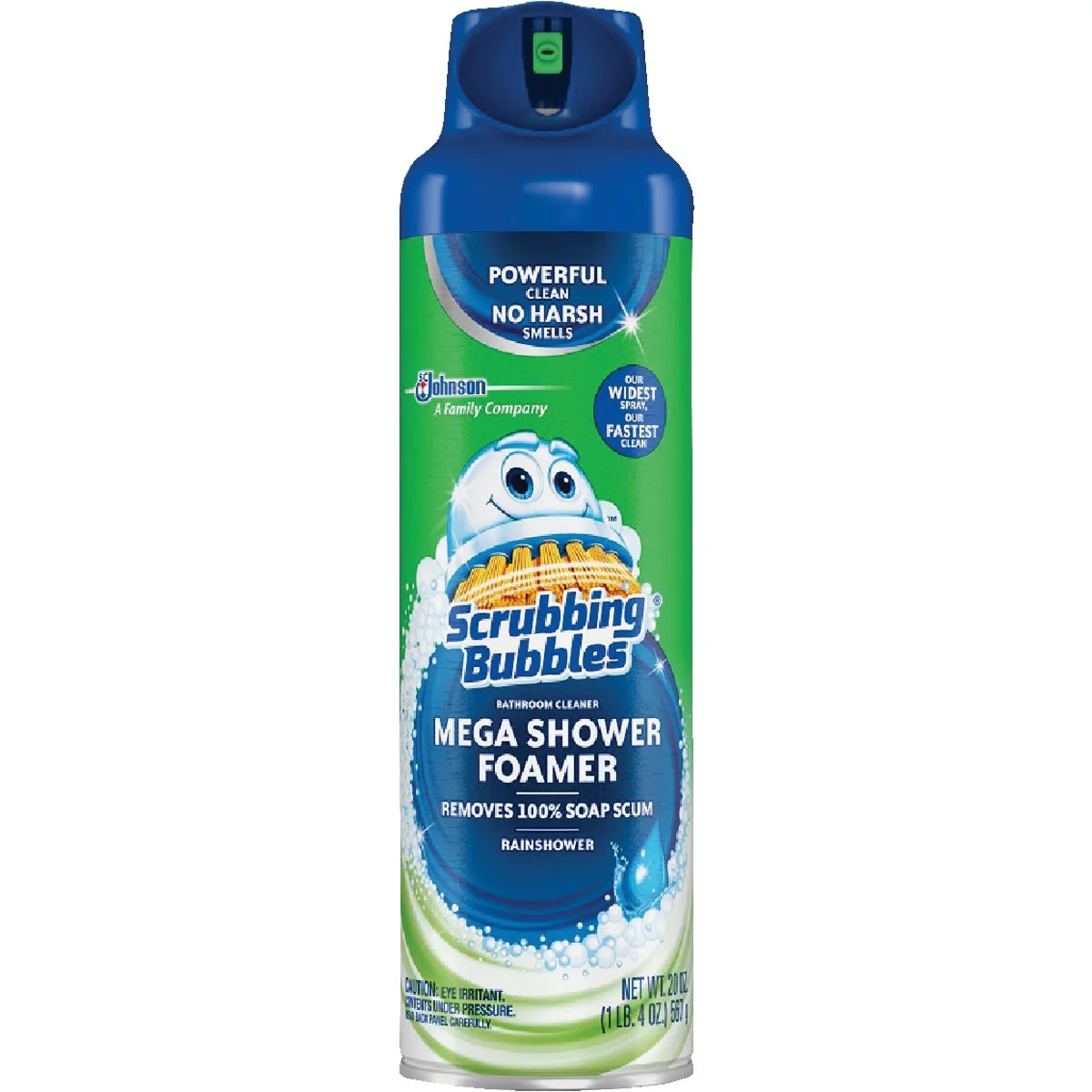 Powerful Scrubbing Bubbles 20 Oz. Wide Spray Mega Shower Foamer Cleaner Lightweight