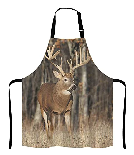 Quality Deer Grass Hunting Bib Apron with Adjustable Neck for Men Women Elegant
