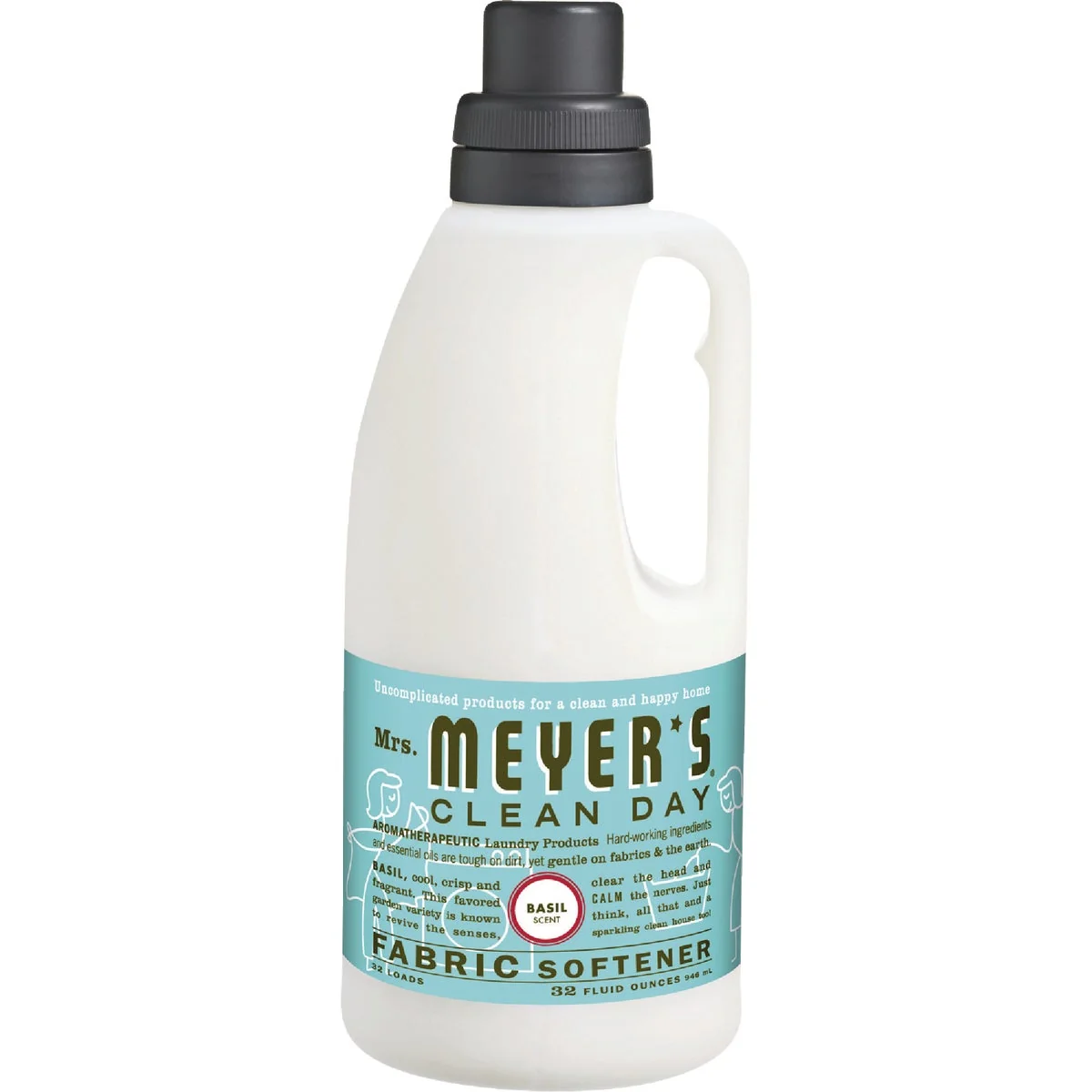Effective Mrs. Meyer's Clean Day 32 Oz. Basil Fabric Softener Specialty