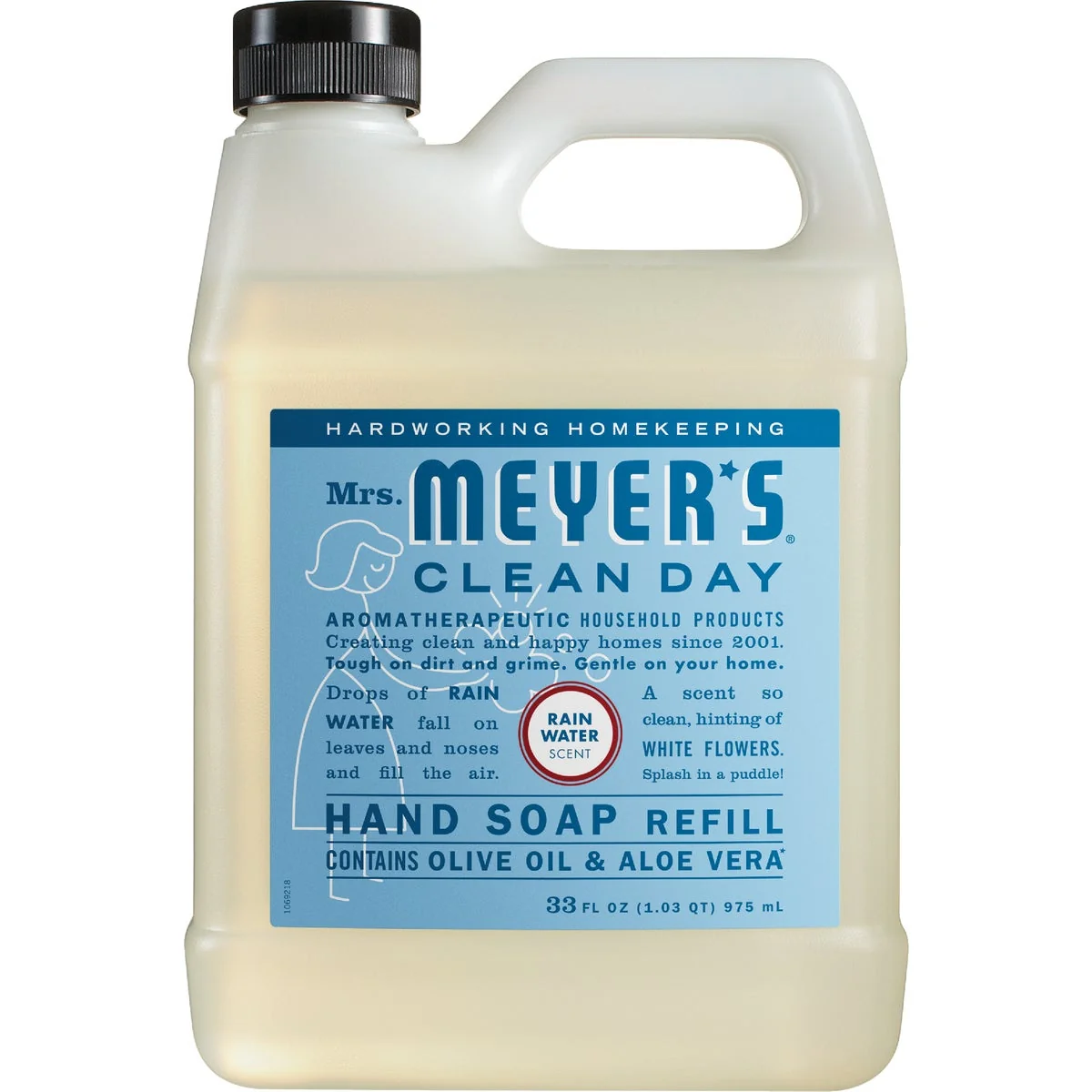 Traditional Mrs. Meyer's Clean Day 33 Oz. Rainwater Liquid Hand Soap Refill Artisan