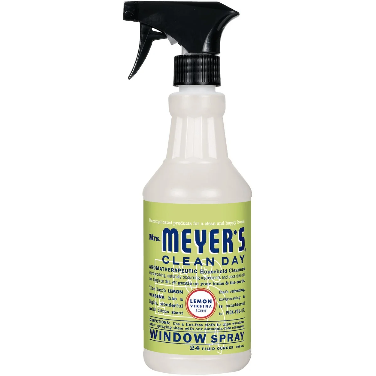 Reusable Mrs. Meyer's Clean Day 24 Oz. Lemon Window Cleaner Powerful
