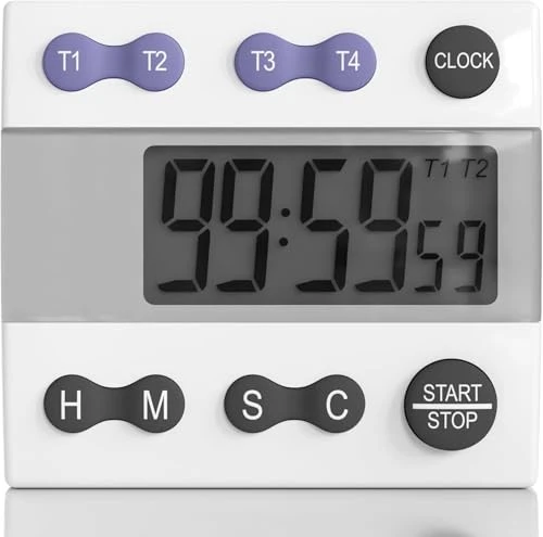 Superior Portable Digital Kitchen Lab Timer 810015 4 Timer Organic
