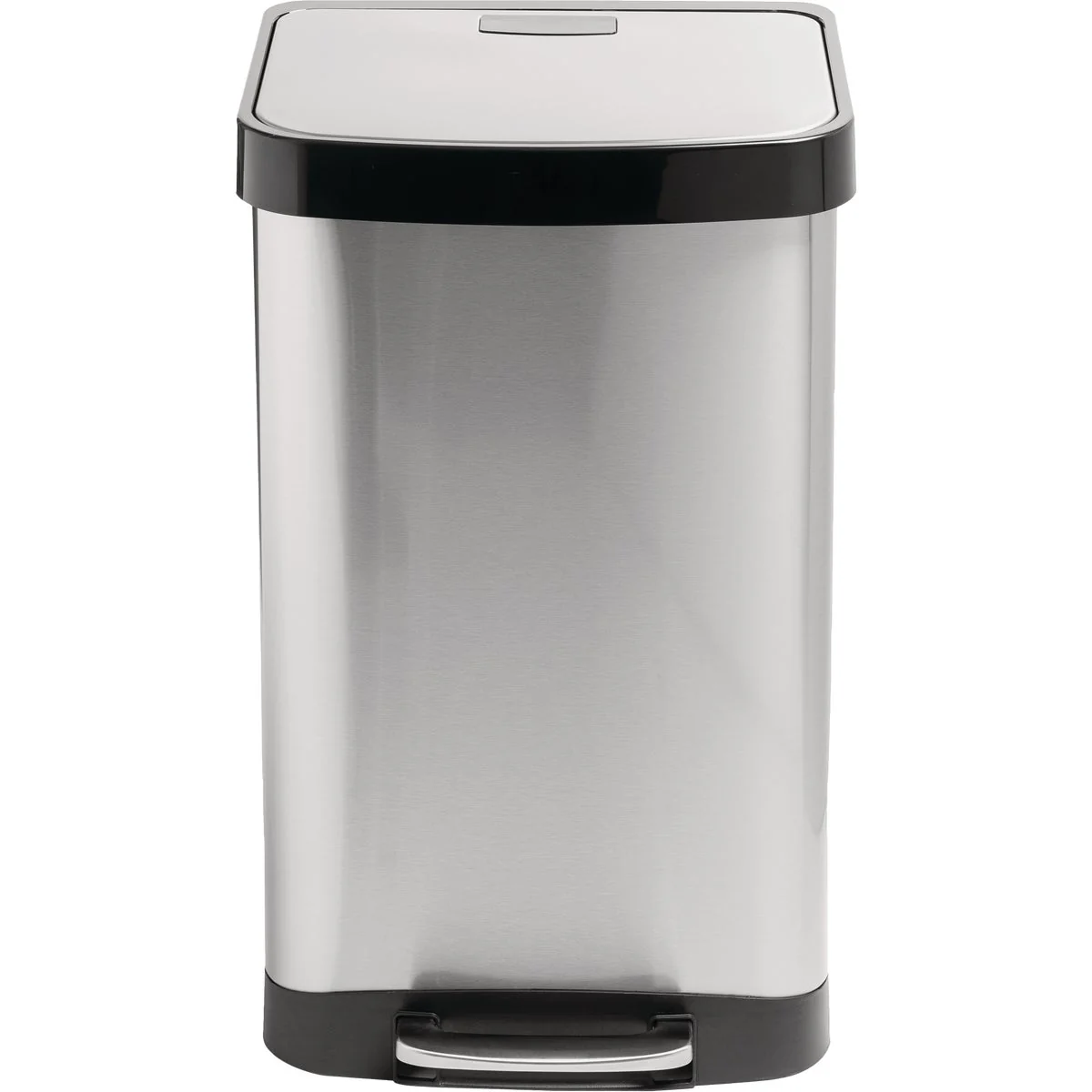 First-Class Honey Can Do 50L Stainless Steel Wastebasket Recyclable