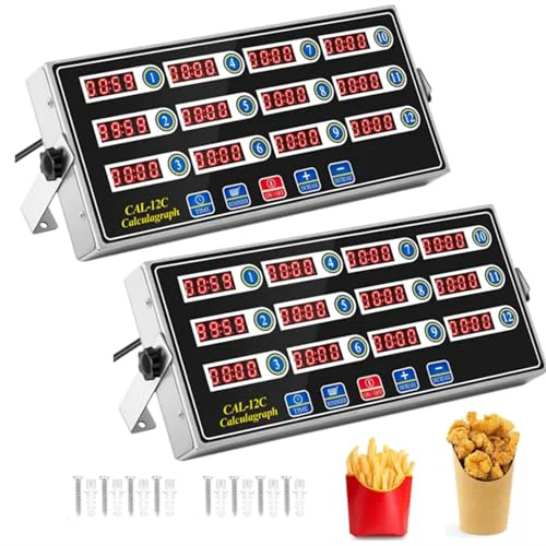 Advanced 2 Pack Commercial Digital Kitchen Timer for Cooking 2 Count Practical