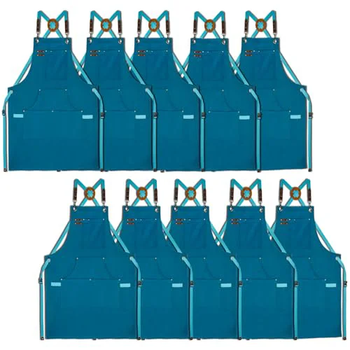 Fine Crafted 10 Pack Kitchen Apron Expertly Made