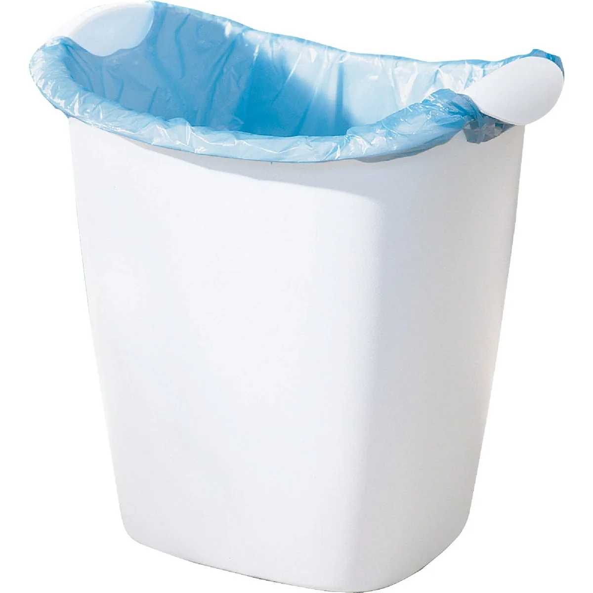 Clean Rubbermaid 14 Qt. White Wastebasket Recyclable
