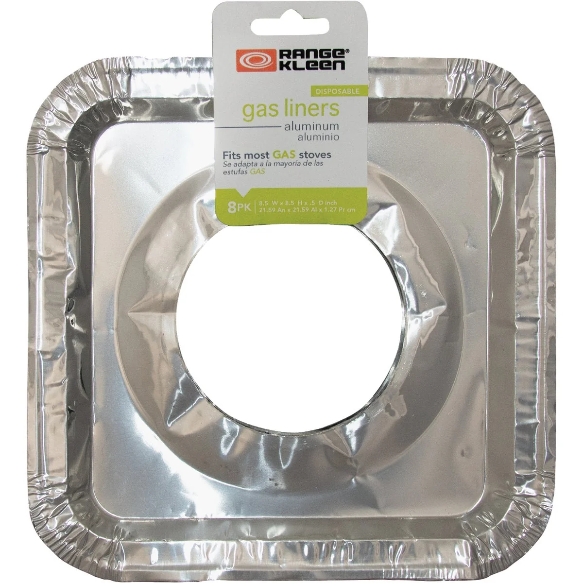 Premium Material Range Kleen Square Aluminum Foil Gas Stove Bib Liners 8-Pack Top-Quality