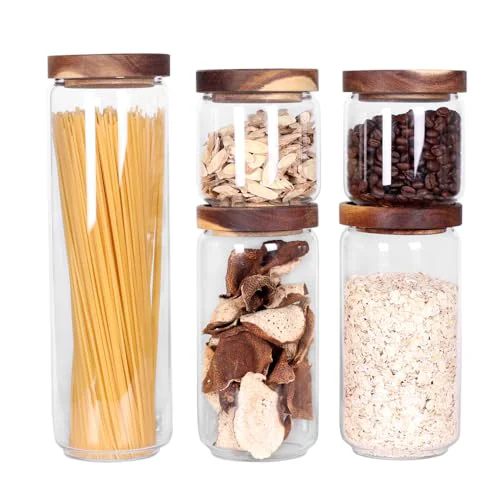 Safe Set of 5 Kitchen Canisters Official