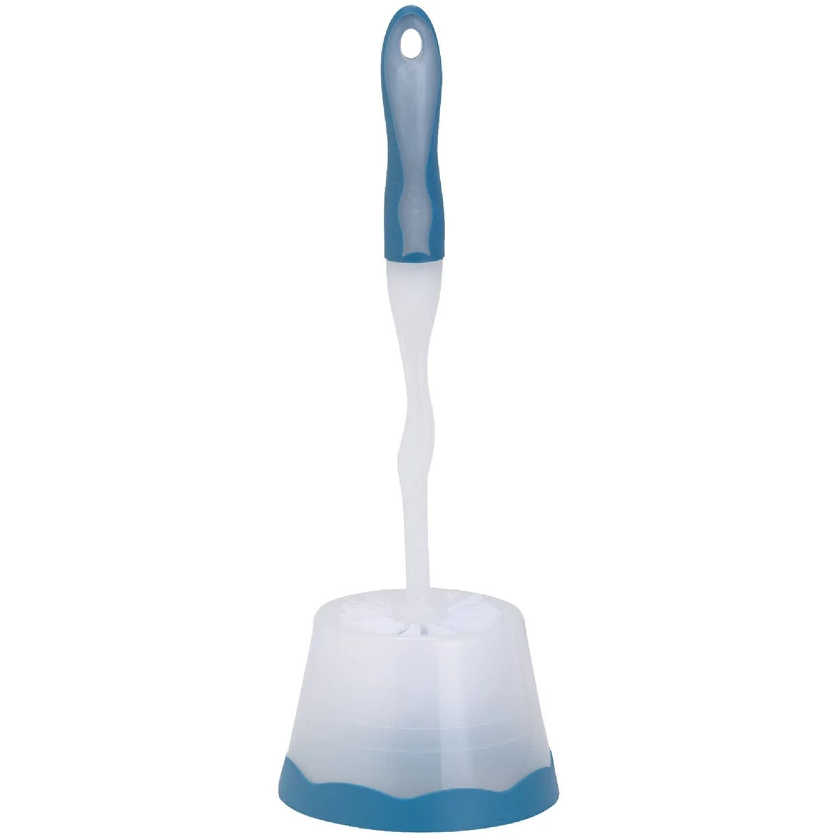 Breathable 21 In. Polypropylene Bristle Toilet Bowl Brush Set With Caddy Trusted