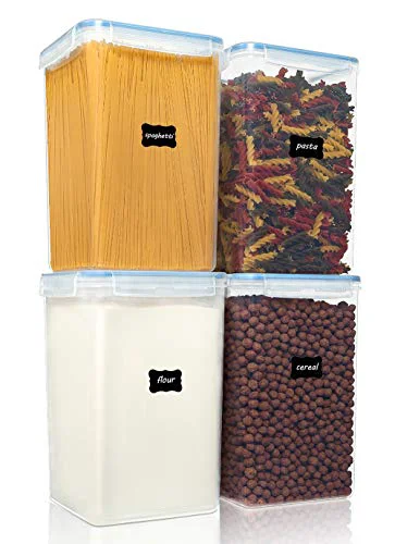 Trendy 6.5L Flour Sugar Storage Containers 4 Count Refined