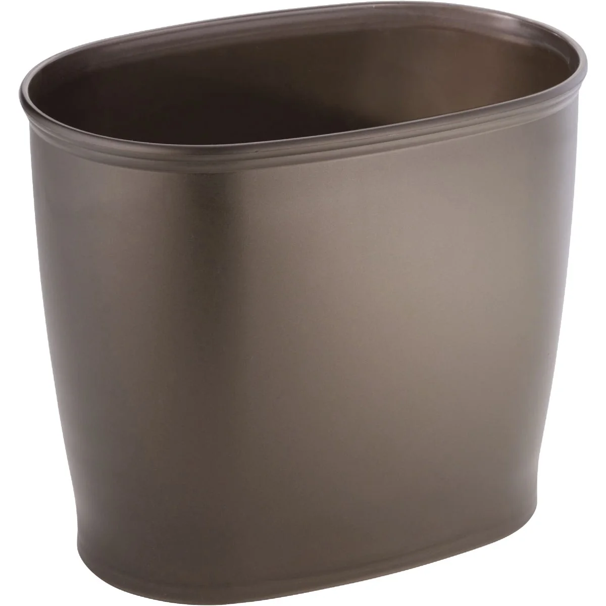 World-Class iDesign Kent 2 Gal. Bronze Oval Wastebasket First-Class