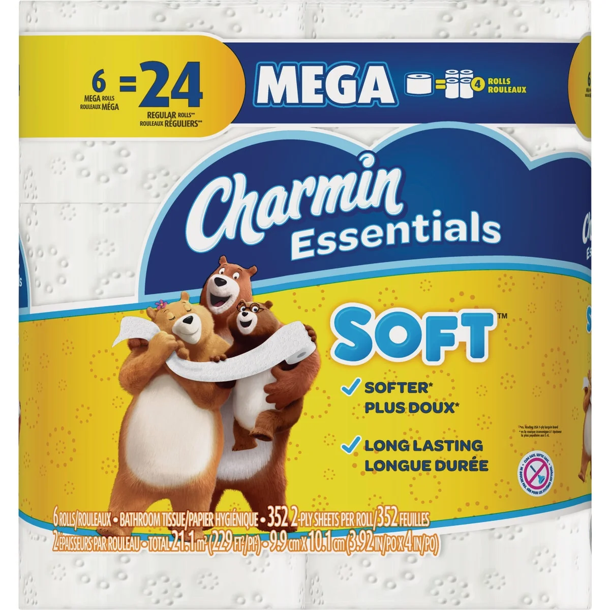 Prestigious Charmin Essentials Soft Toilet Paper 6 Mega Rolls Outstanding