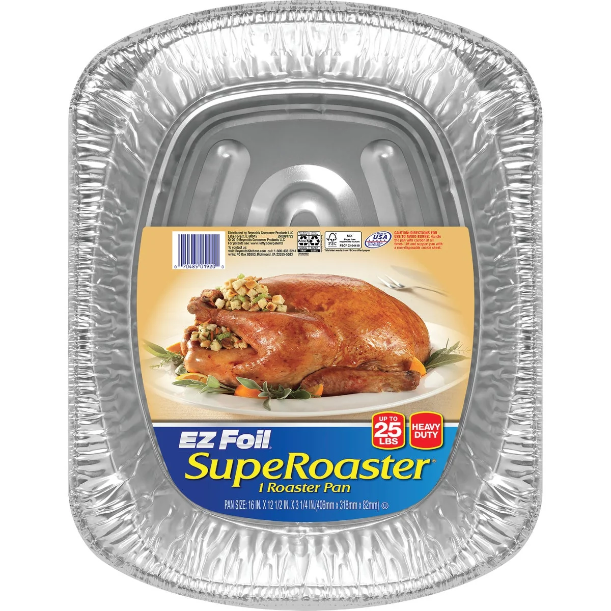 Efficient EZ Foil 12-1 2 In. x 16 In. Super Roaster Pan Safe