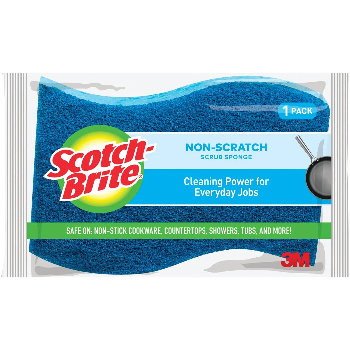 Exclusive 3M Scotch-Brite 4.4 In. x 2.6 In. Blue Scratch Scrub Sponge Modern