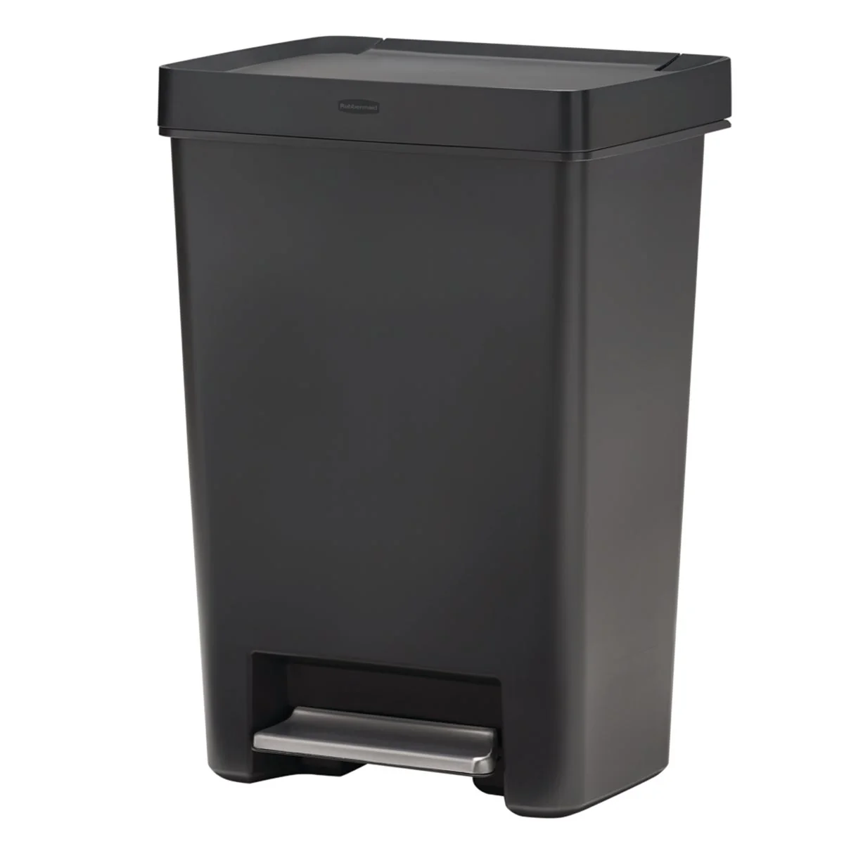 Carefully Designed Rubbermaid 13 Gal. Charcoal Step-On Series 2 Wastebasket Healthy