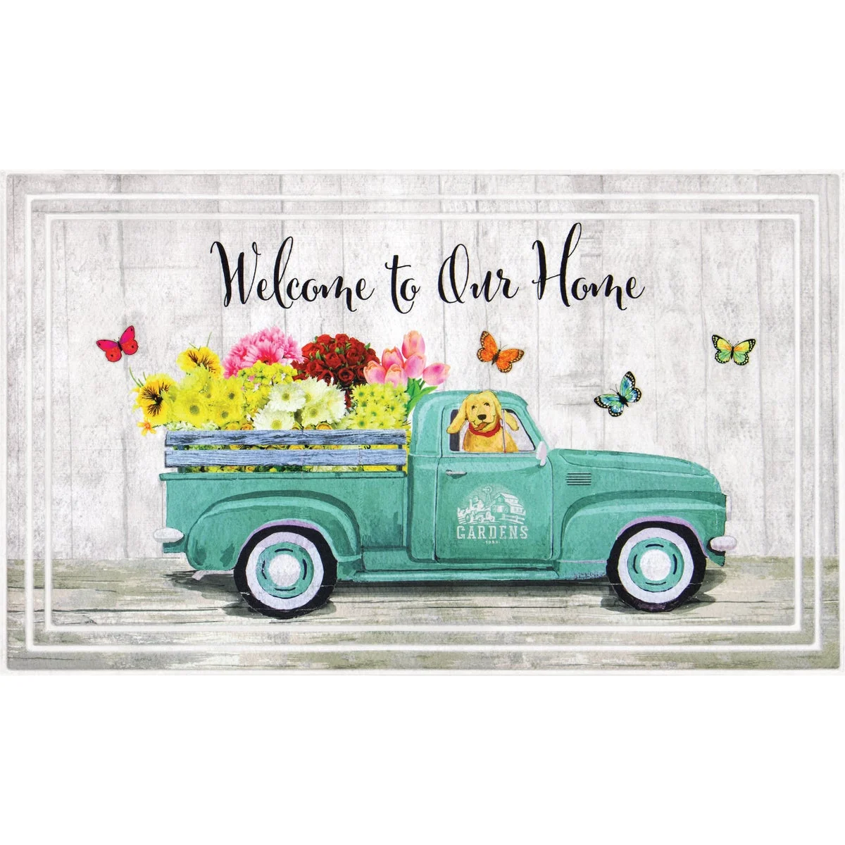 Carefully Designed Apache Fashionables Welcome To Our Home Garden Truck Door Mat Recyclable