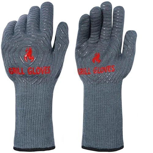 Flexible BBQ Gloves Oven Gloves 1472℉ Extreme Heat Resistant World-Class
