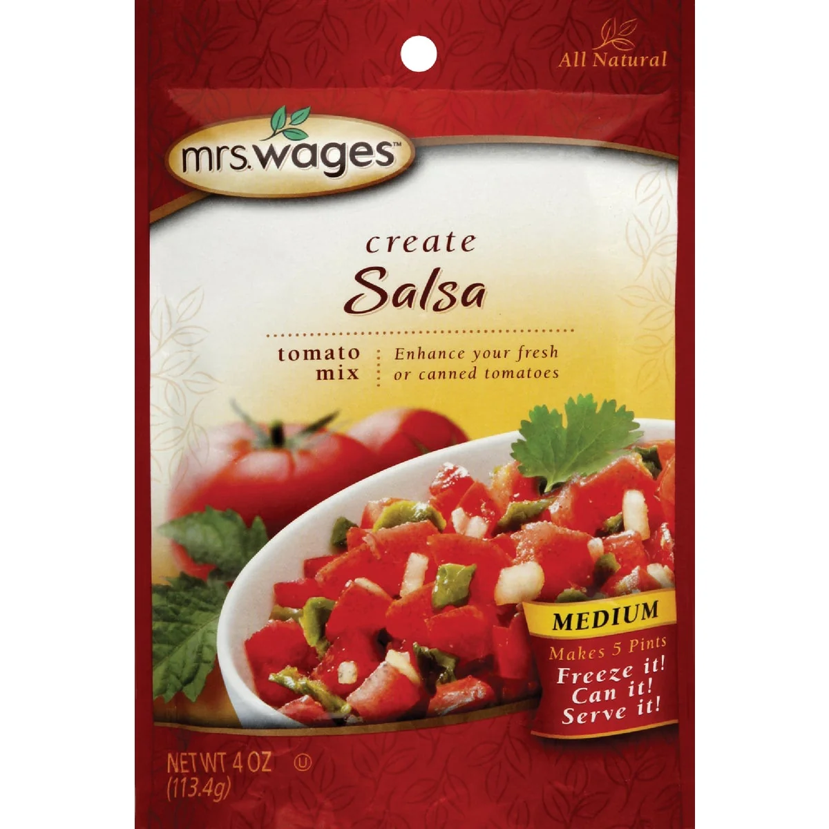 Next-Generation Mrs. Wages 4 Oz. Salsa Tomato Mix Functional