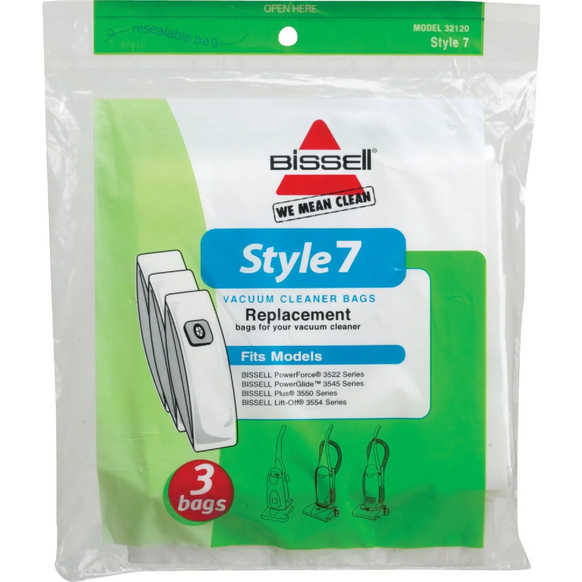 Top-Quality Bissell Style 7 Standard Vacuum Bag 3-Pack Elegant
