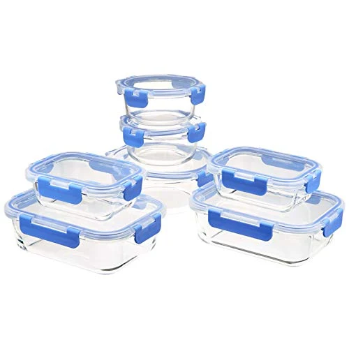 Recyclable Glass Food Storage Containers 14 Count Next-Generation