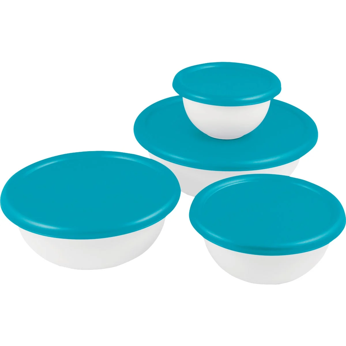 Elegant Sterilite Covered Plastic Bowl Set 8-Piece Comfortable