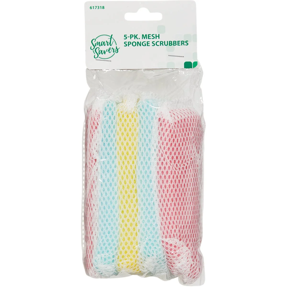 Secure Smart Savers 5 In. x 2.7 In. Scrub Sponge 5-Count Innovative