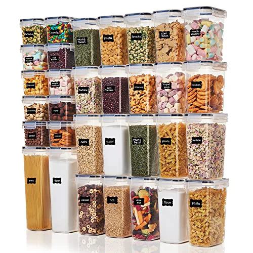 Original Design 32pcs Airtight Food Storage Containers Set 32 Count Lightweight