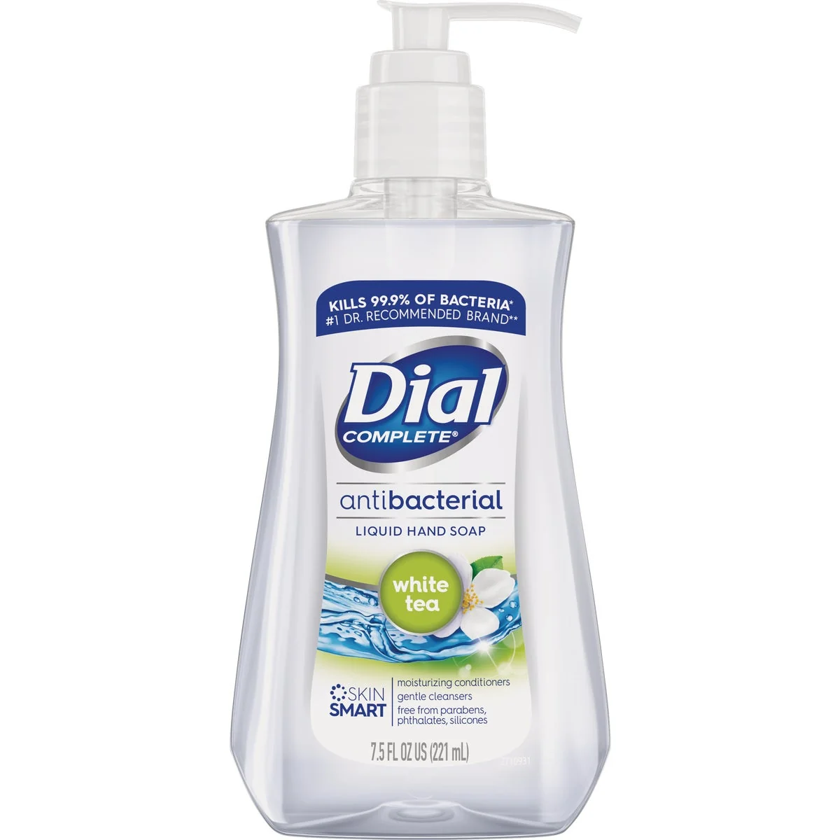 Recyclable Dial 7.5 Oz. White Tea Vitamin Liquid Hand Soap Sophisticated