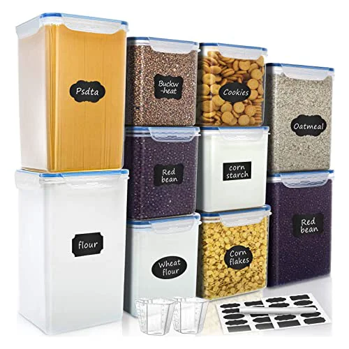 Fashionable Large Tall Airtight Food Storage Containers 10 Count Dependable