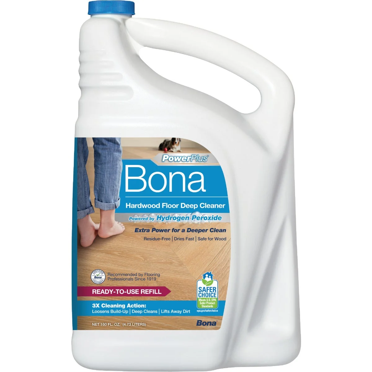 Pure Bona PowerPlus 160 Oz. Ready-To-Use Hardwood Floor Cleaner Refill Recyclable