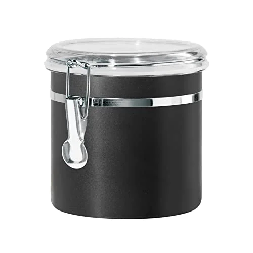 Casual Stainless Steel Kitchen Canister 36 fl oz Optimized