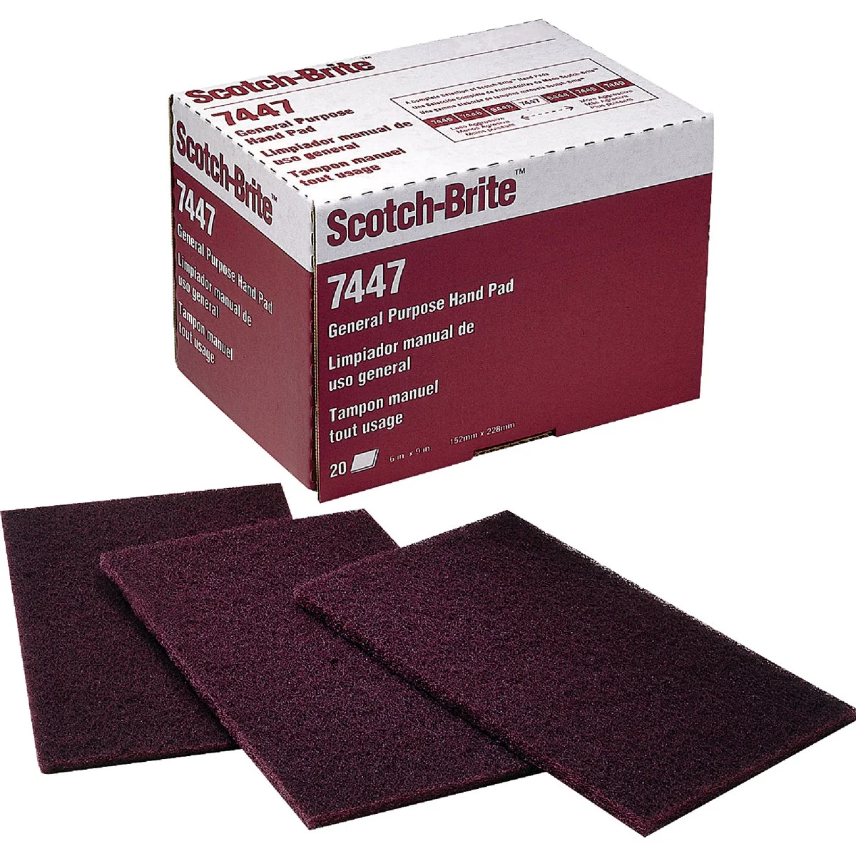 World-Class Scotch-Brite Red Hand Scouring Pad 20-Count Efficient