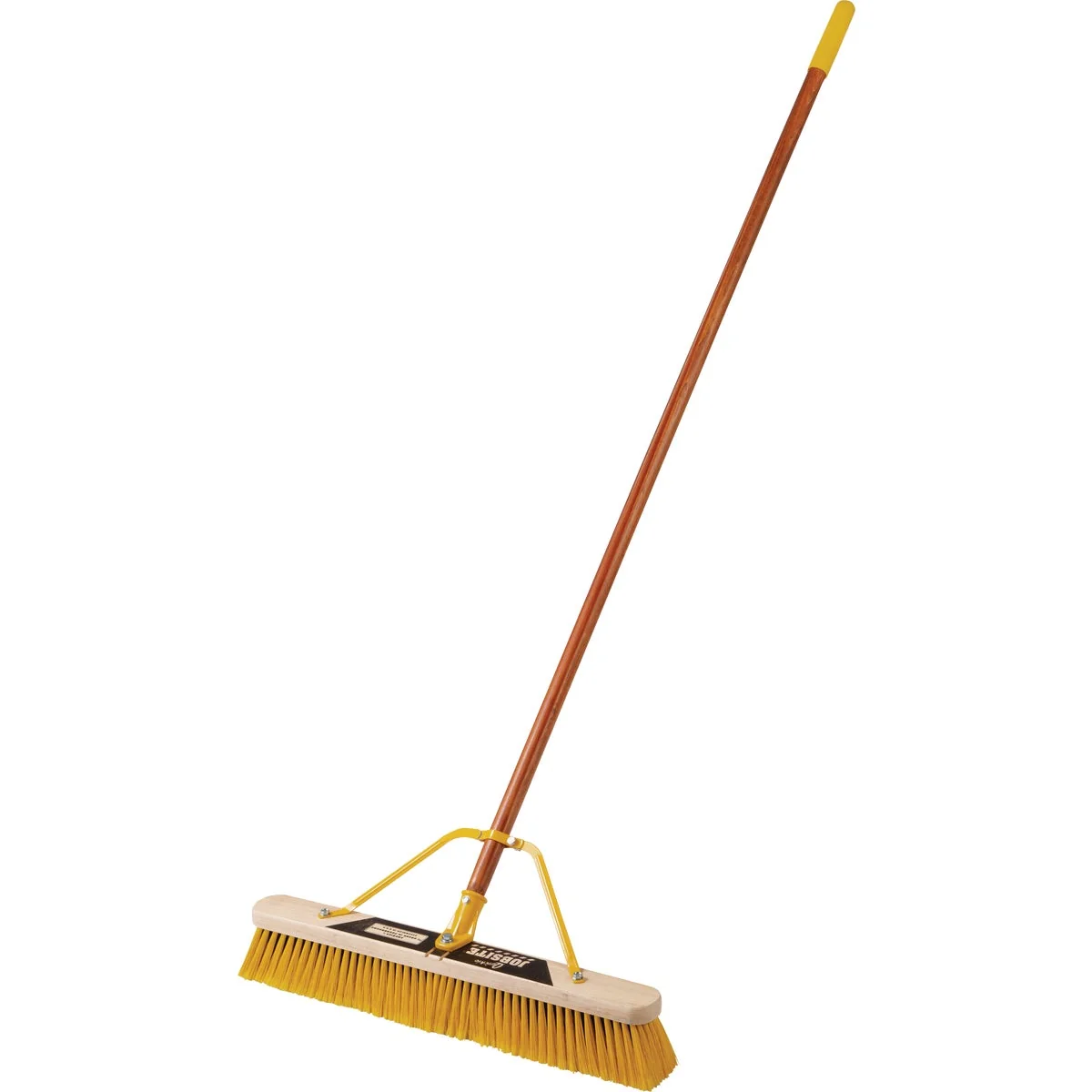 Premium Material Quickie JobSite 24 In. Multi-Surface Push Broom with Scraper Superior