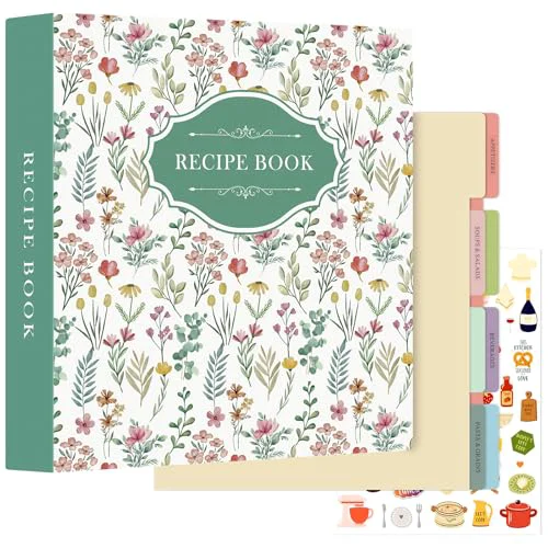 Sustainable Recipe Binder 8.5x11 3 Ring Kit Detailed