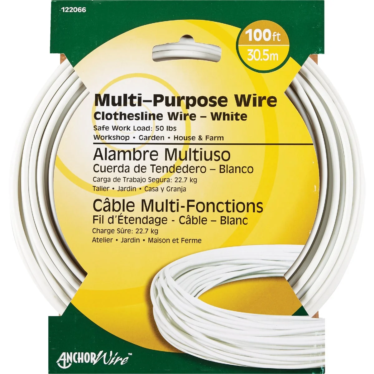 Fashionable HILLMAN ANCHOR WIRE 100 Ft. 5 Multi-Purpose Clothesline Enhanced