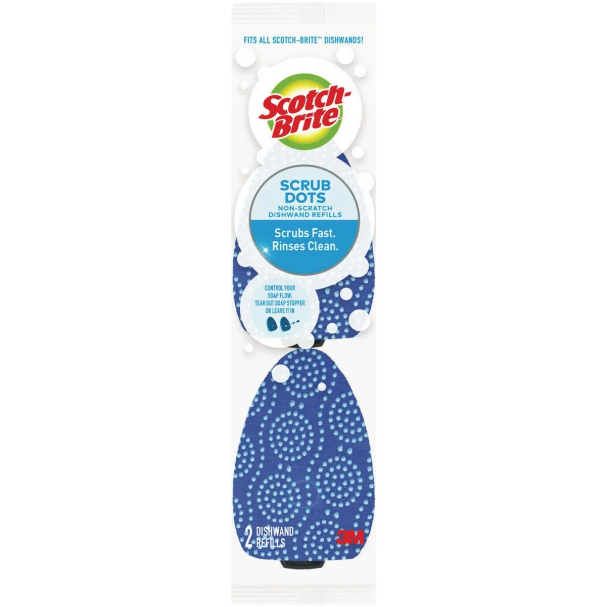 Advanced Scotch-Brite Scrub Dots Non-Scratch Dishwand Refills 2-Count Fashionable