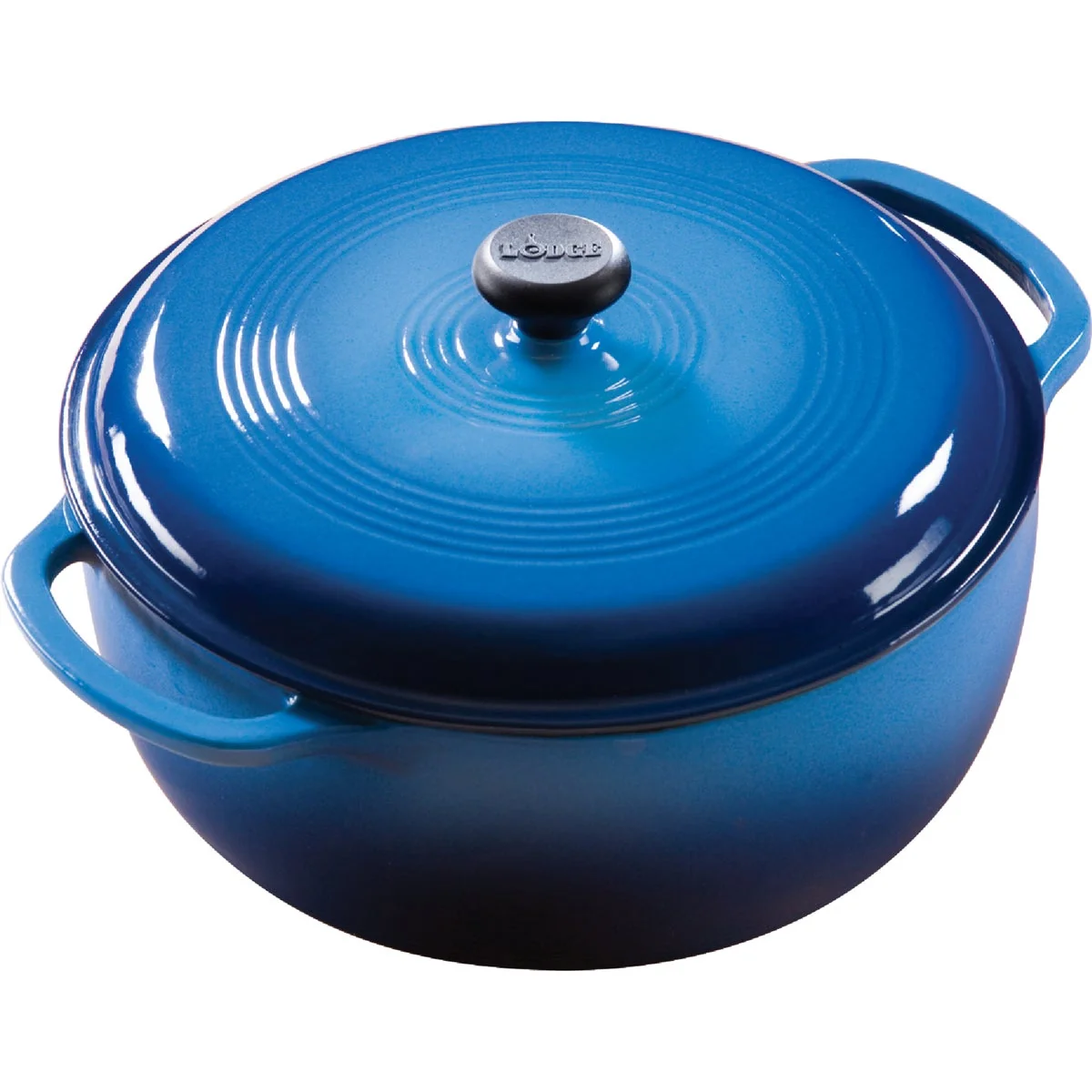 Secure Lodge 6 Qt. Dutch Oven Blue Smart