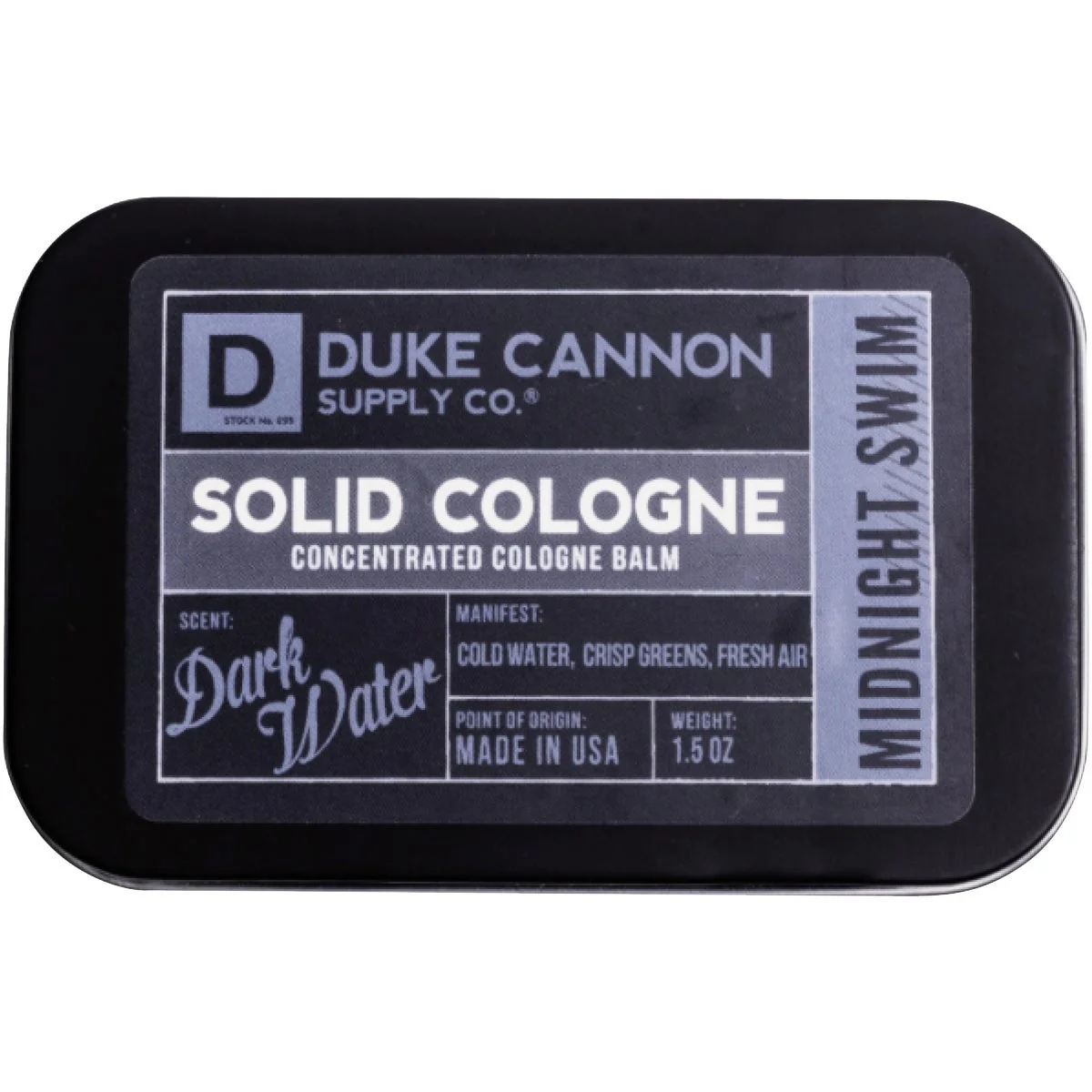 Exceptional Duke Cannon 1.5 Oz. Midnight Swim Solid Cologne Unique